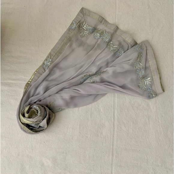 Pakistani Indian eid semi formal shalwar qameez dupatta - Picture 10 of 11